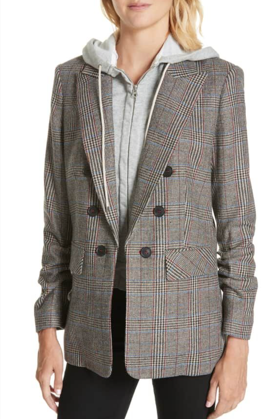Veronica Beard Beacon Plaid Dickey Blazer size 10