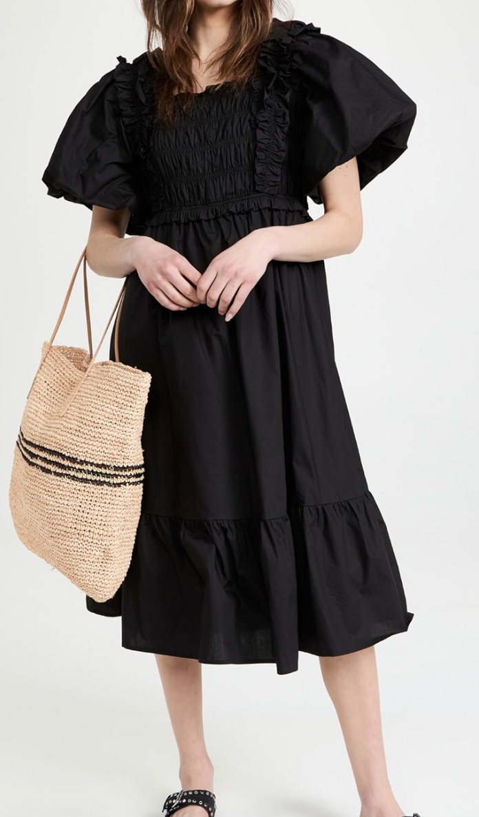 Hatattack Luxe Stripe Tote Natural and Black