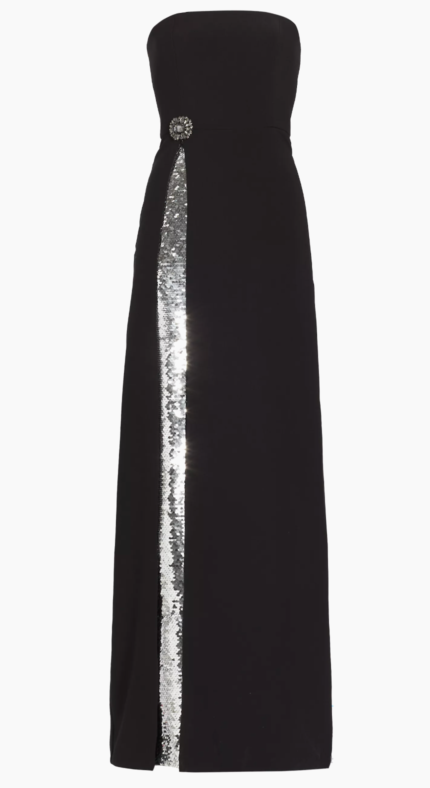 Sachin and Babi Ivy Crepe & Sequin Strapless Gown size 4