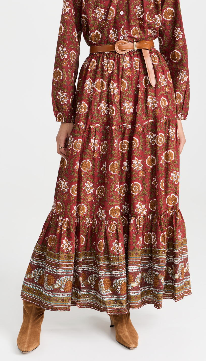 Mille Paola Maxi Skirt in Cinnabar size XL