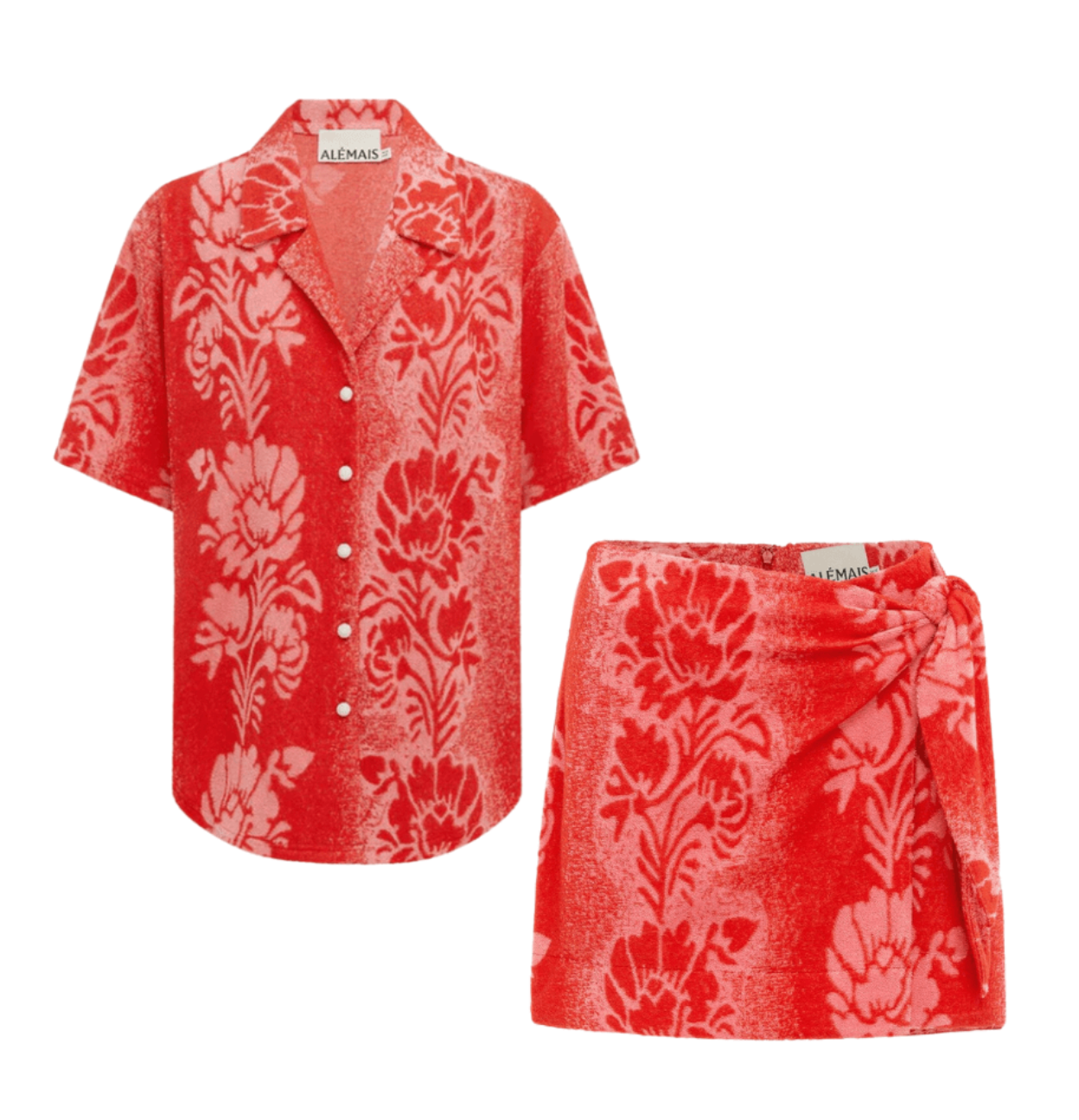 Alemais Martha Terry Skirt and Top Set size US 2/4