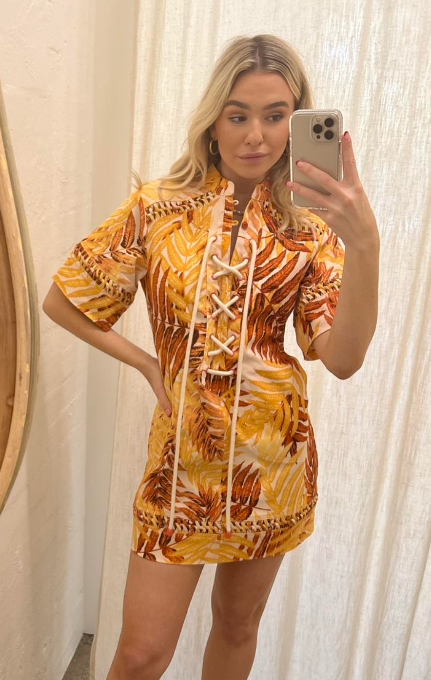 Alemais Fernside Lace Up Dress size US 2