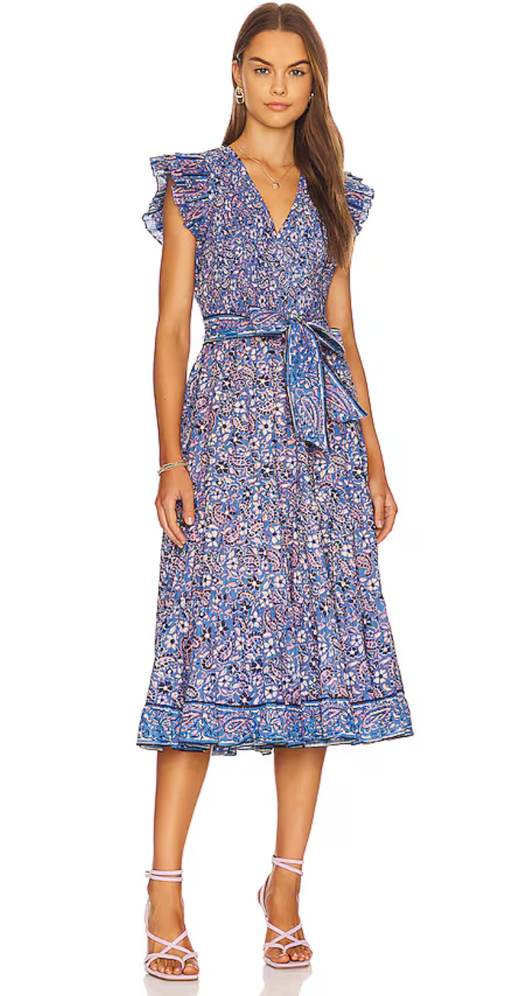 Cleobella Autumn Midi Dress Paisley Print size M