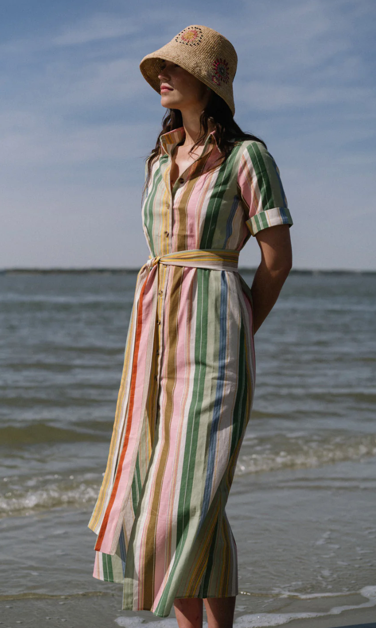 Parterre Banks Dress in Dolce Stripe size 0 (fits 2-4)