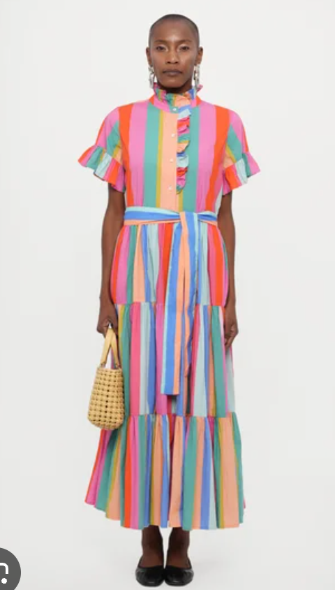 Mille Victoria Dress Confetti Stripe size XS