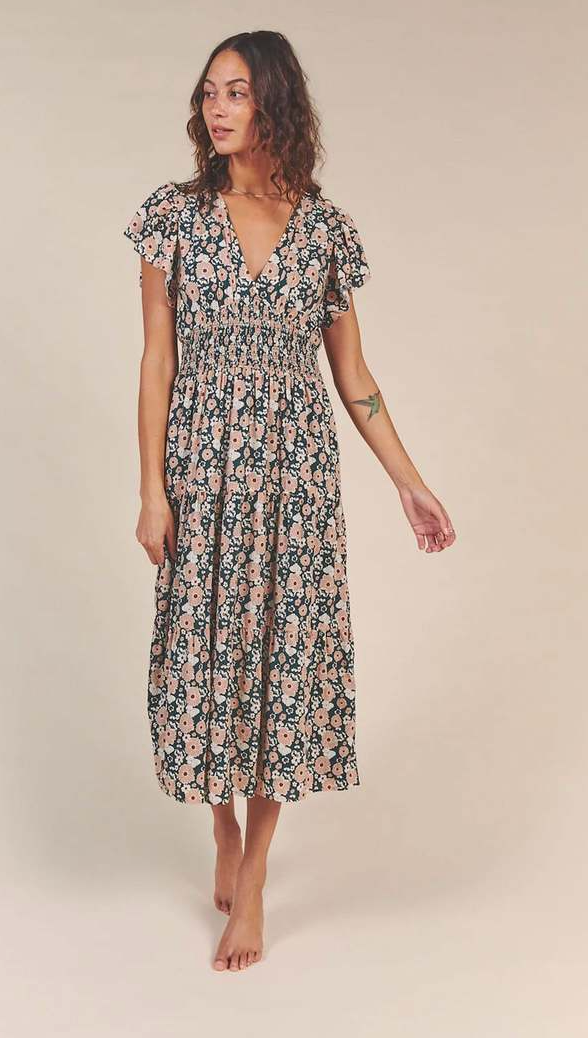 Trovata by Birds of Paradis Kendall Midi Dress size XS
