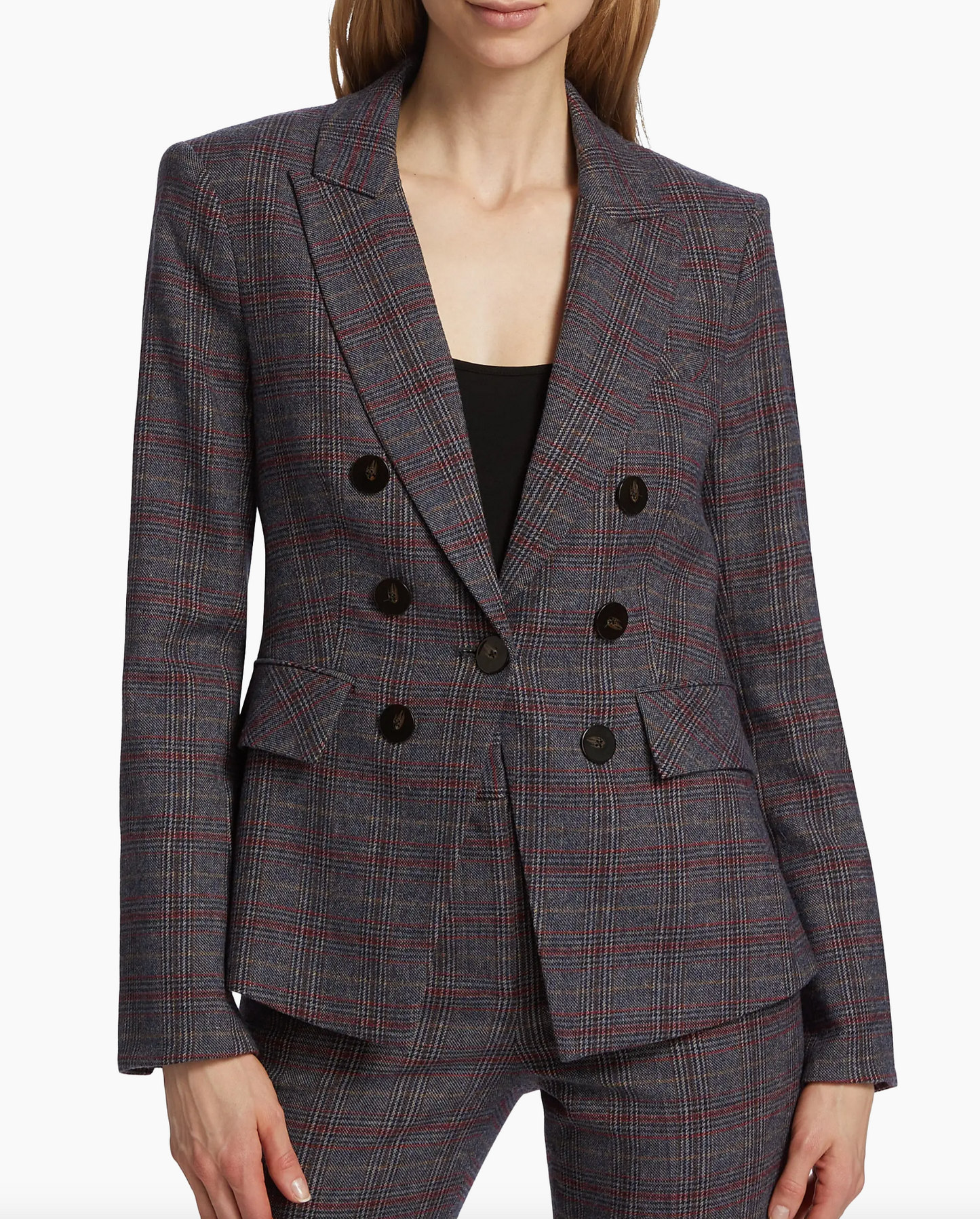 Veronica Beard Pablah Plaid Wool-Blend Dickey Jacket size 10
