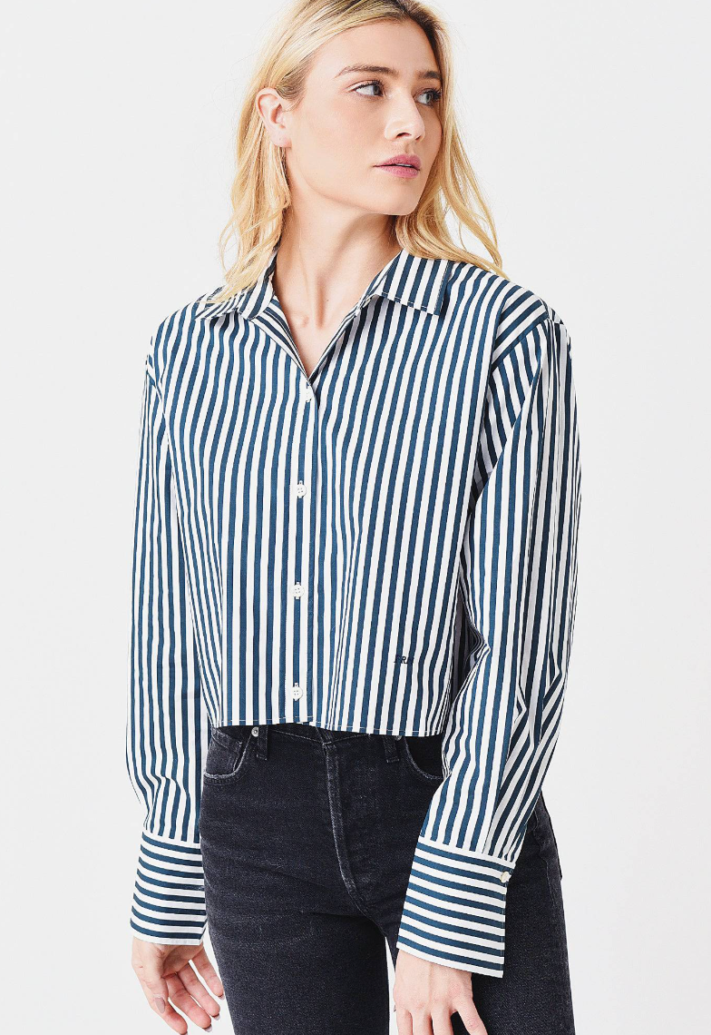 Frame Cutoff Oversized Shirt size L