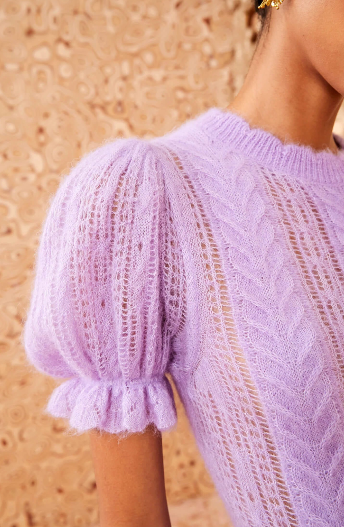 Ulla Johnson Mavis top in Lavender sze S