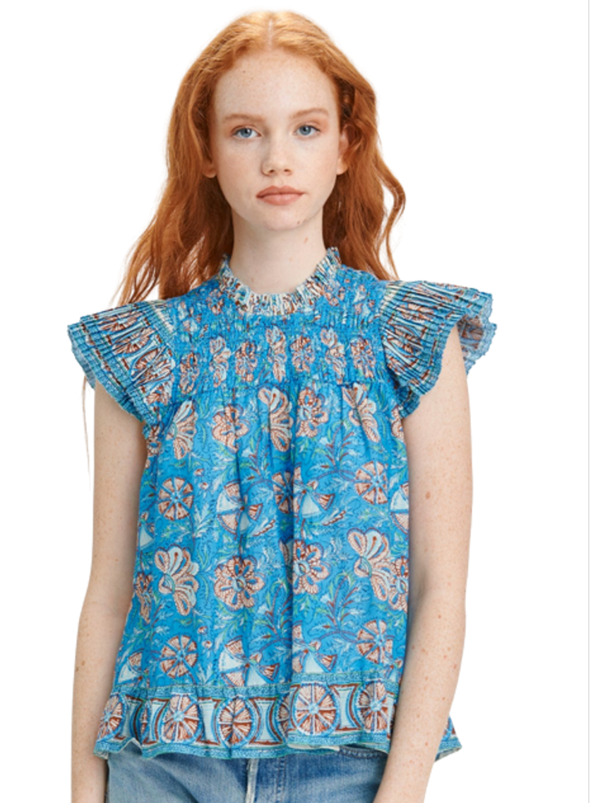 Love The Label Frannie Ruffle Top size L