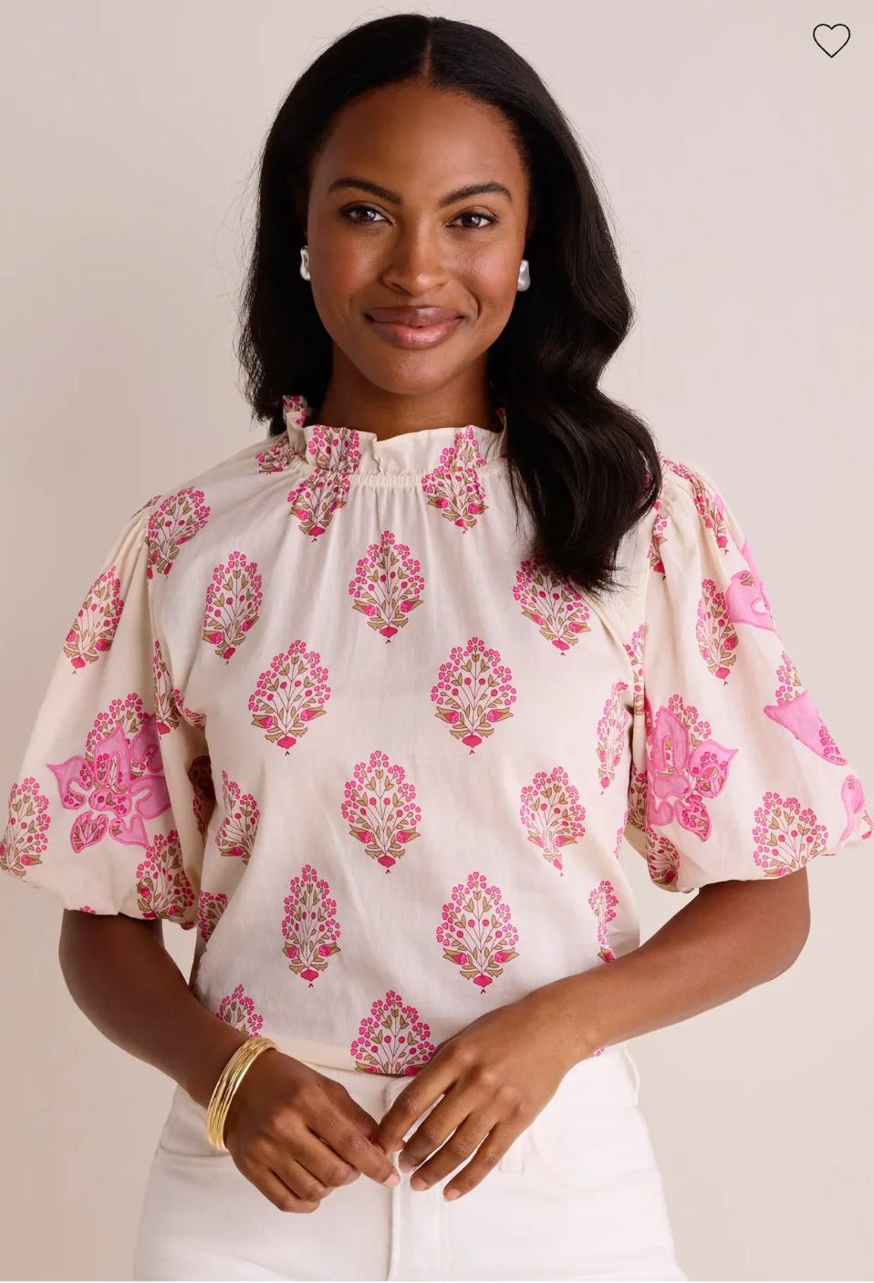 THML Hope Puff Sleeve Top size S
