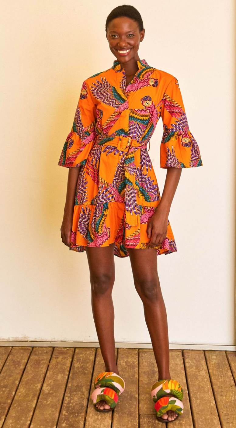 Farm Rio Macaws Mini Dress size S