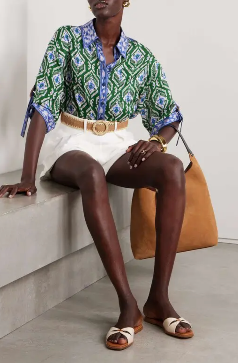 Zimmermann Wylie Printed Silk Shirt size US 6