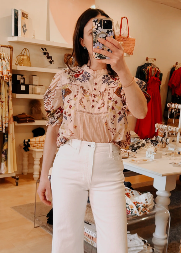Farm Rio Beauty Bouquet Blouse size L