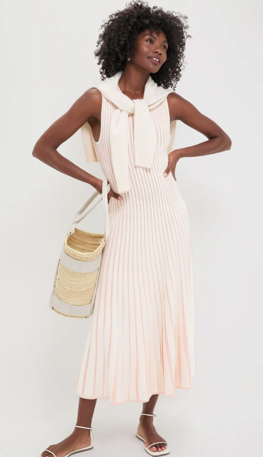 Tuckernuck Pink Stripe Knit Amie Dress size M
