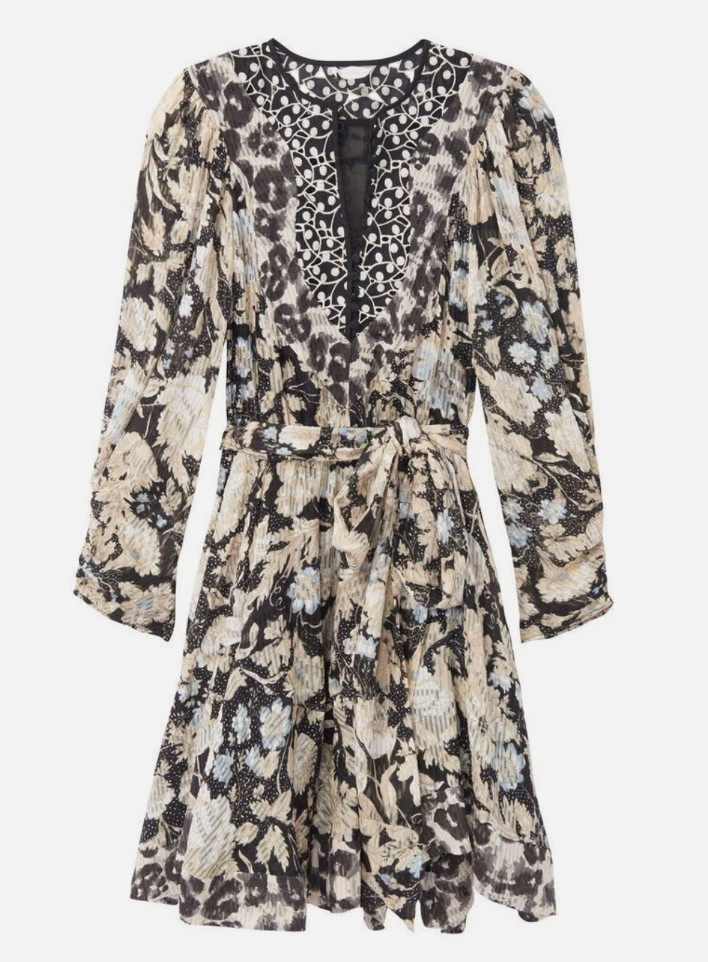 Rebecca Taylor Print Mix Clip Dress size 0