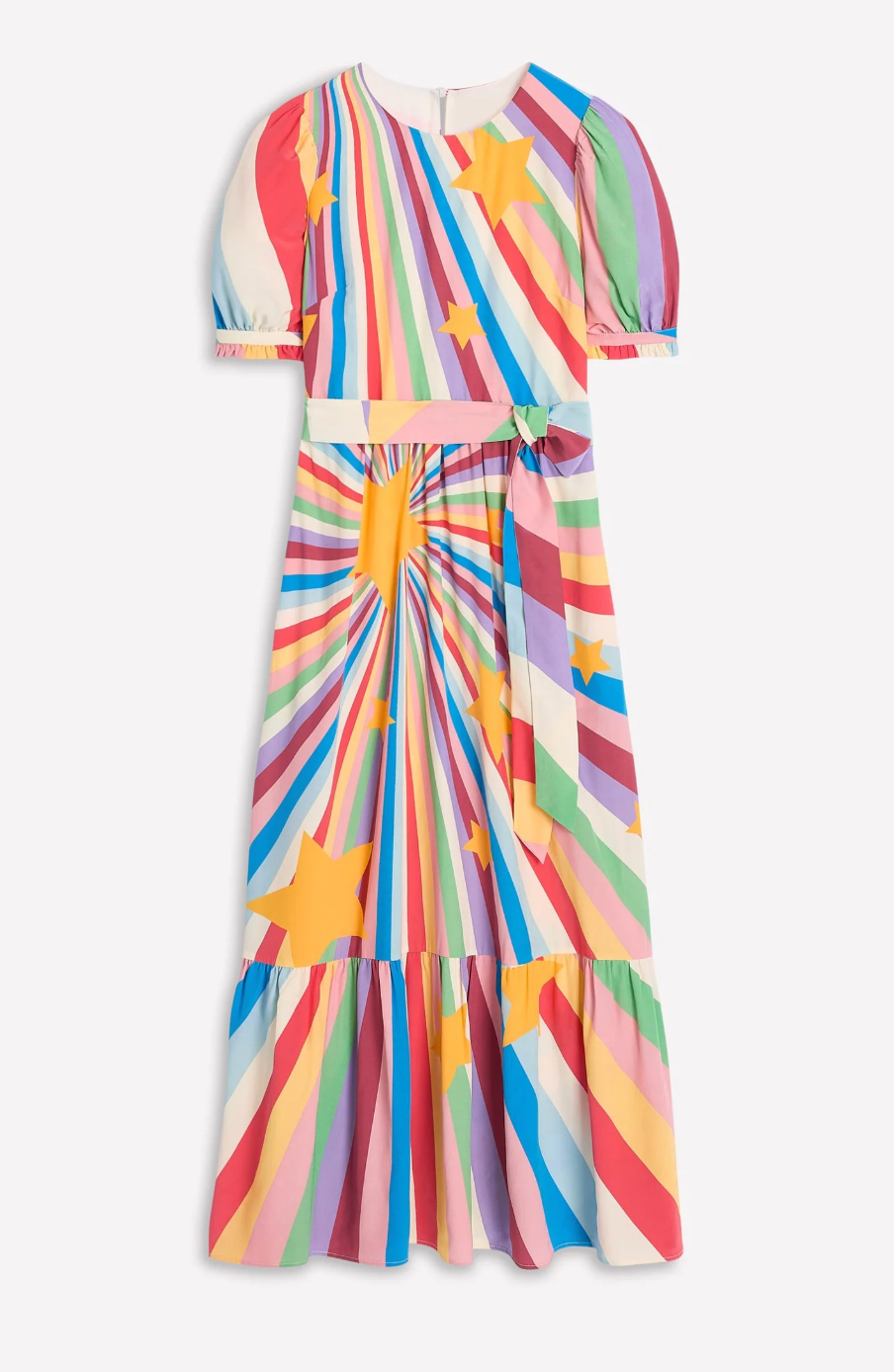 Boden Blouson Crew Neck Dress in Supernova size 6
