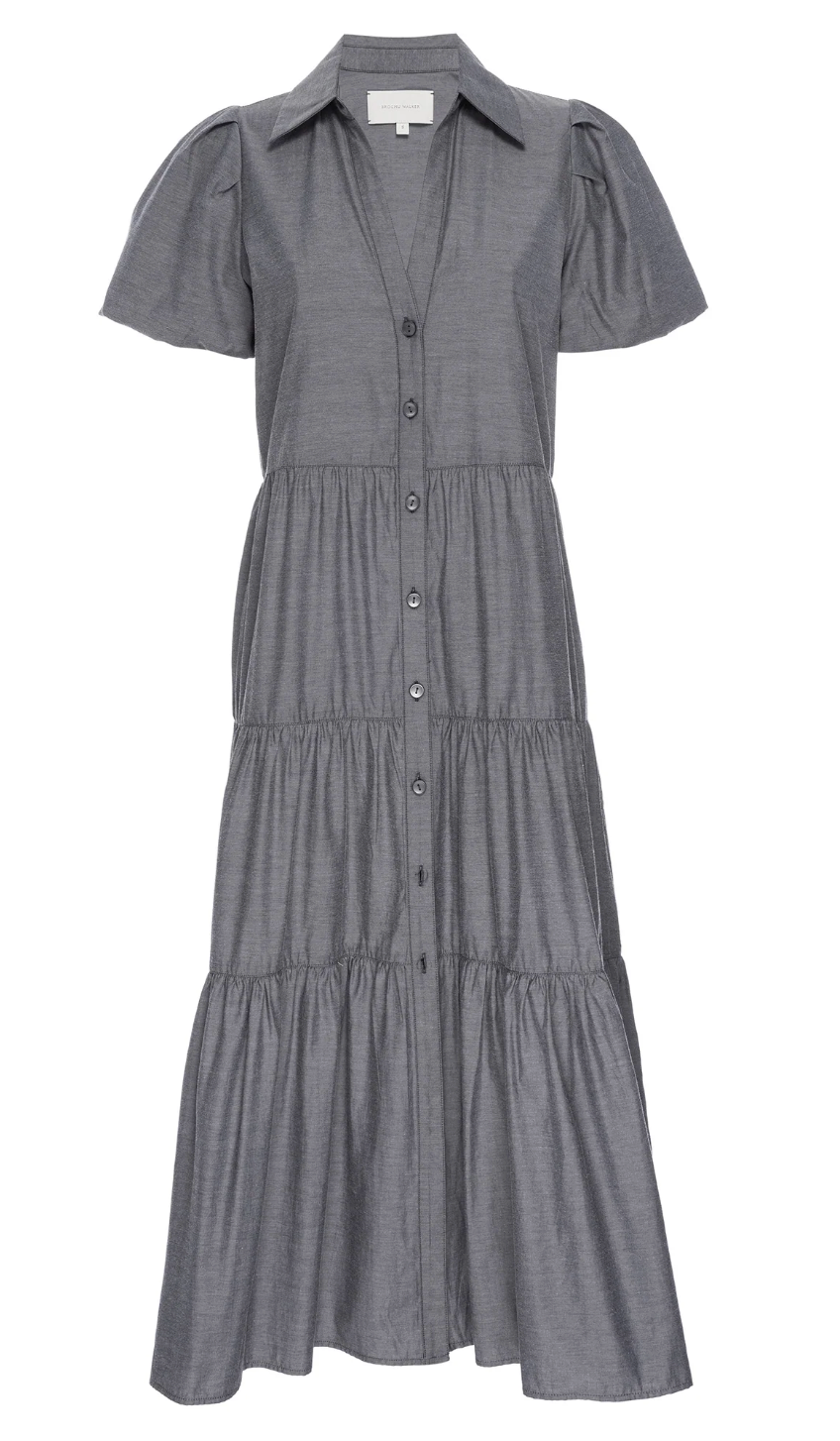 Brochu Walker Havana Dress in Brushed Slate size S
