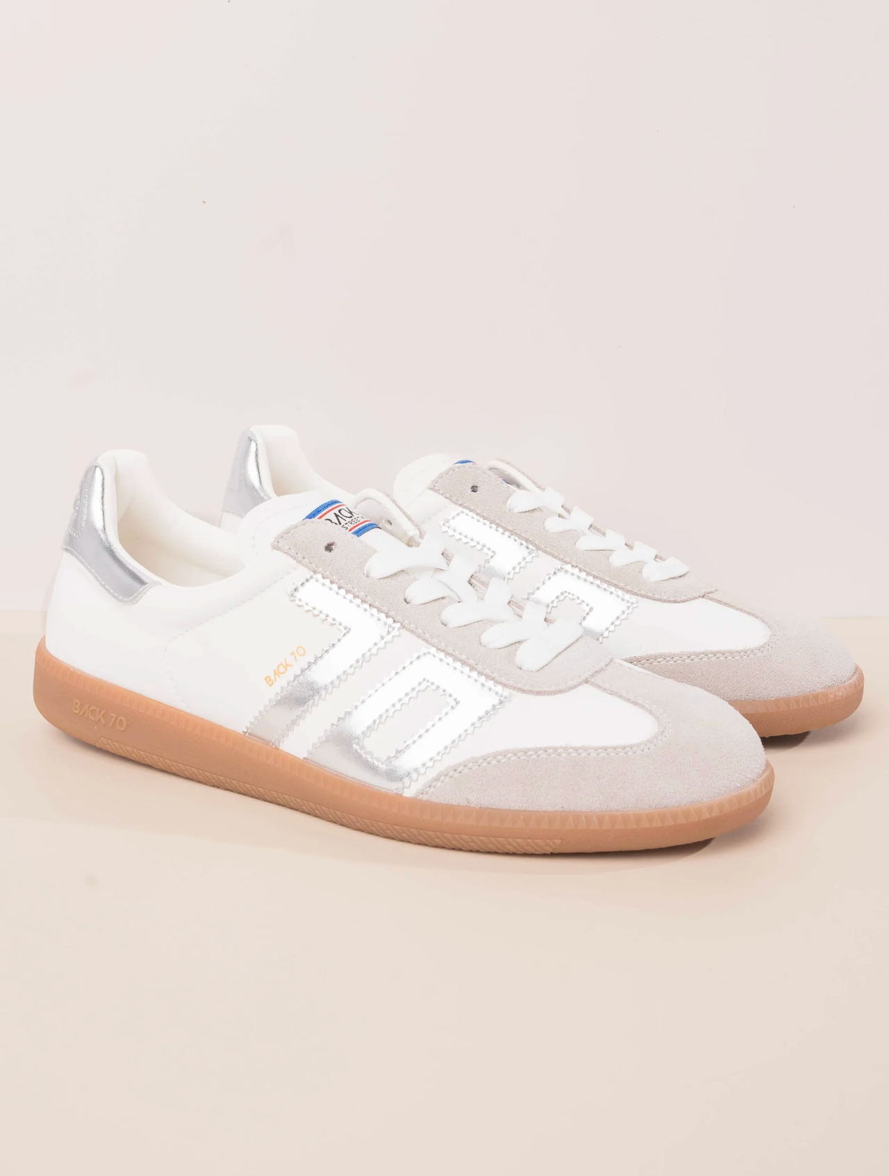 Back 70 Cloud Leather Sneakers Silver size 38
