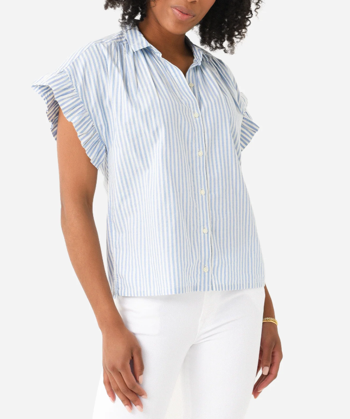 Trovata Birds of Paradis Marianne B Striped Top size XS