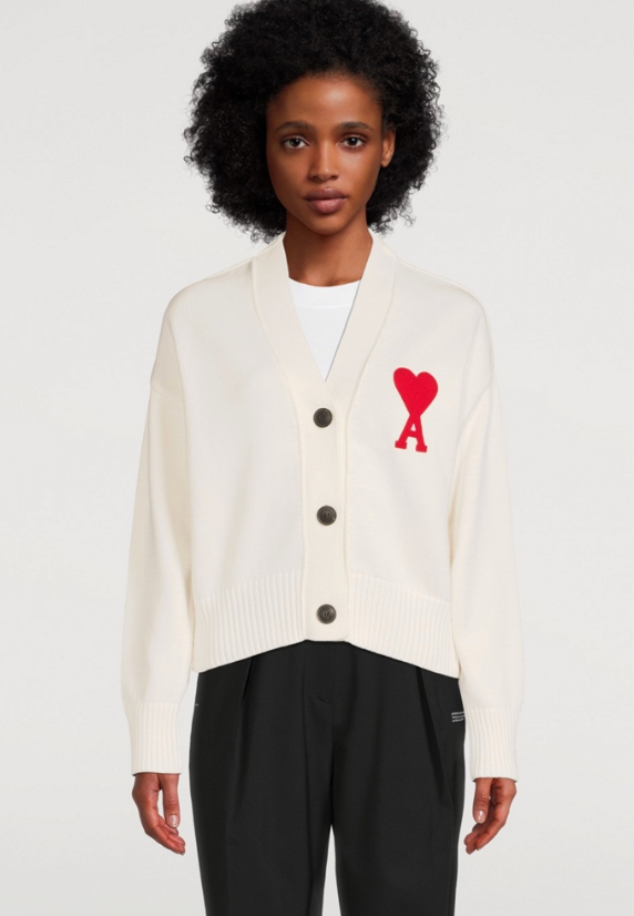 Ami De Coeur Cotton and Wool Cardigan size XS