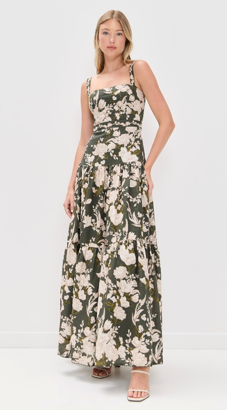 Agua by Agua Bendita Lima Gardenia Maxi Dress size M