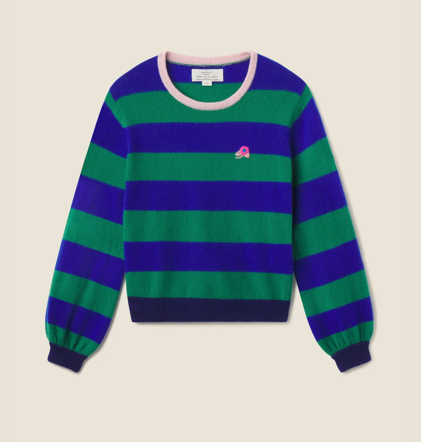 Trovata Birds of Paradis Cashmere Ryann Sweater size XS