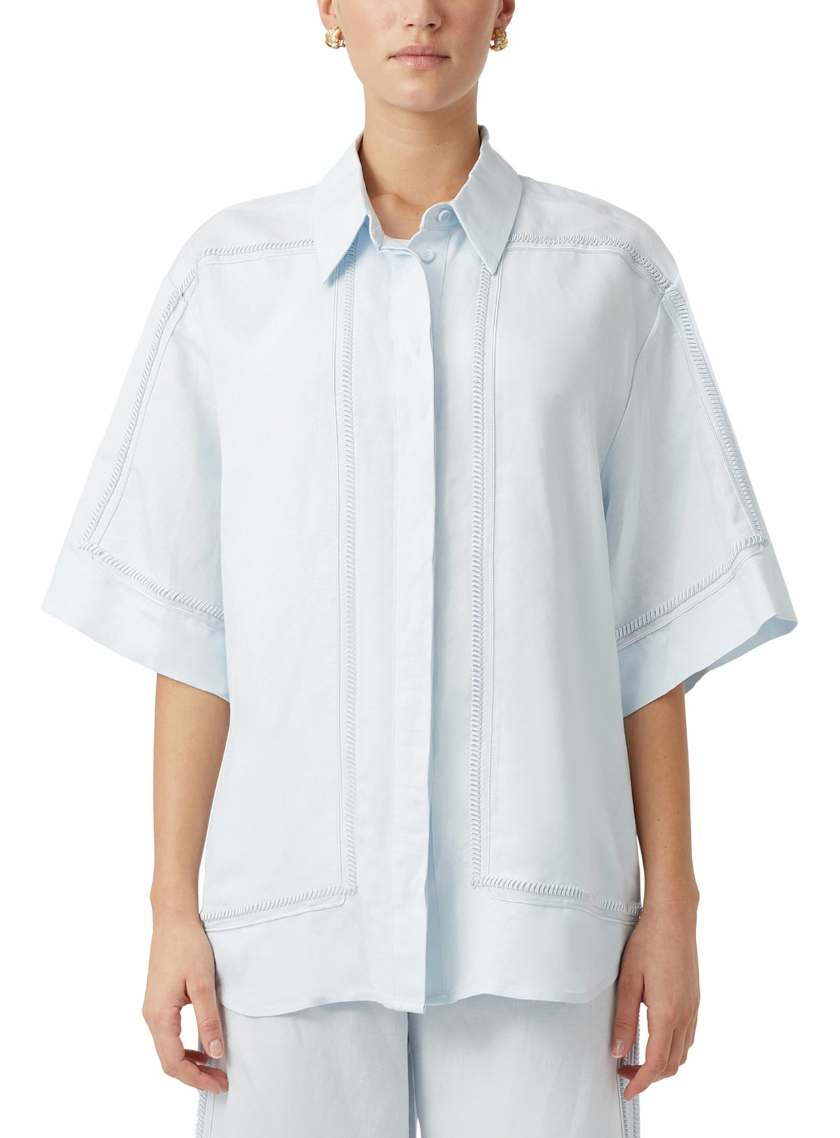 Camilla and Marc Fortuna Shirt in Ice Blue size 4