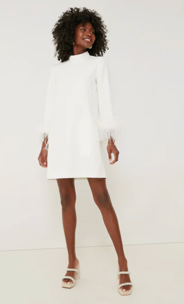 Tuckernuck White Feather Mod Ellie Dress size L