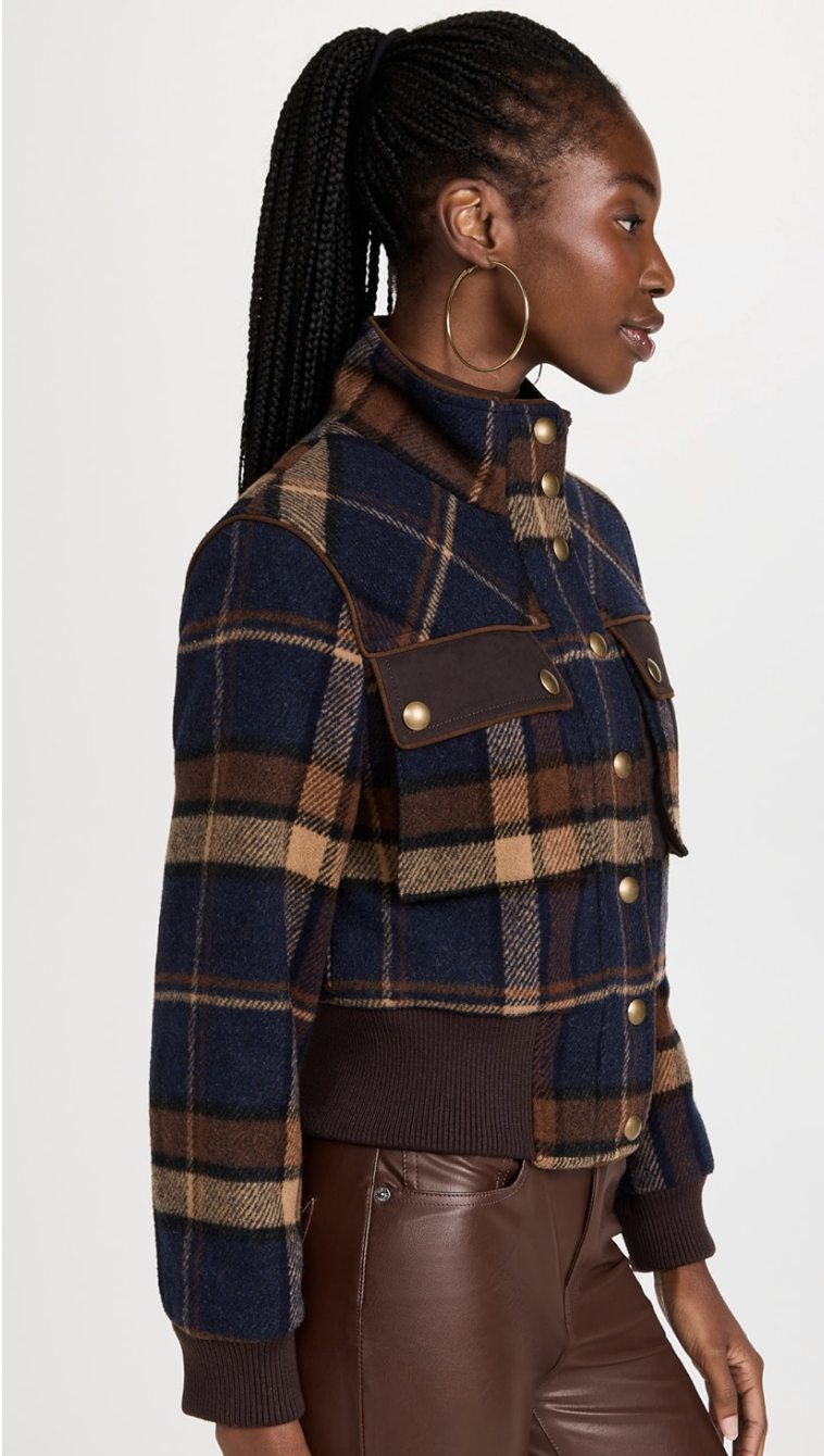 Veronica Beard Plaid Jadis Jacket size 10