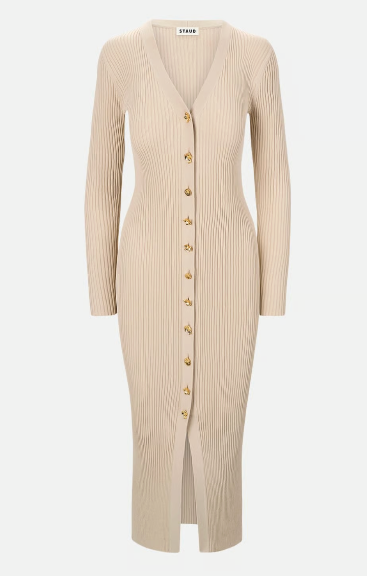 Staud Shoko Ribbed Sweater dress size XS