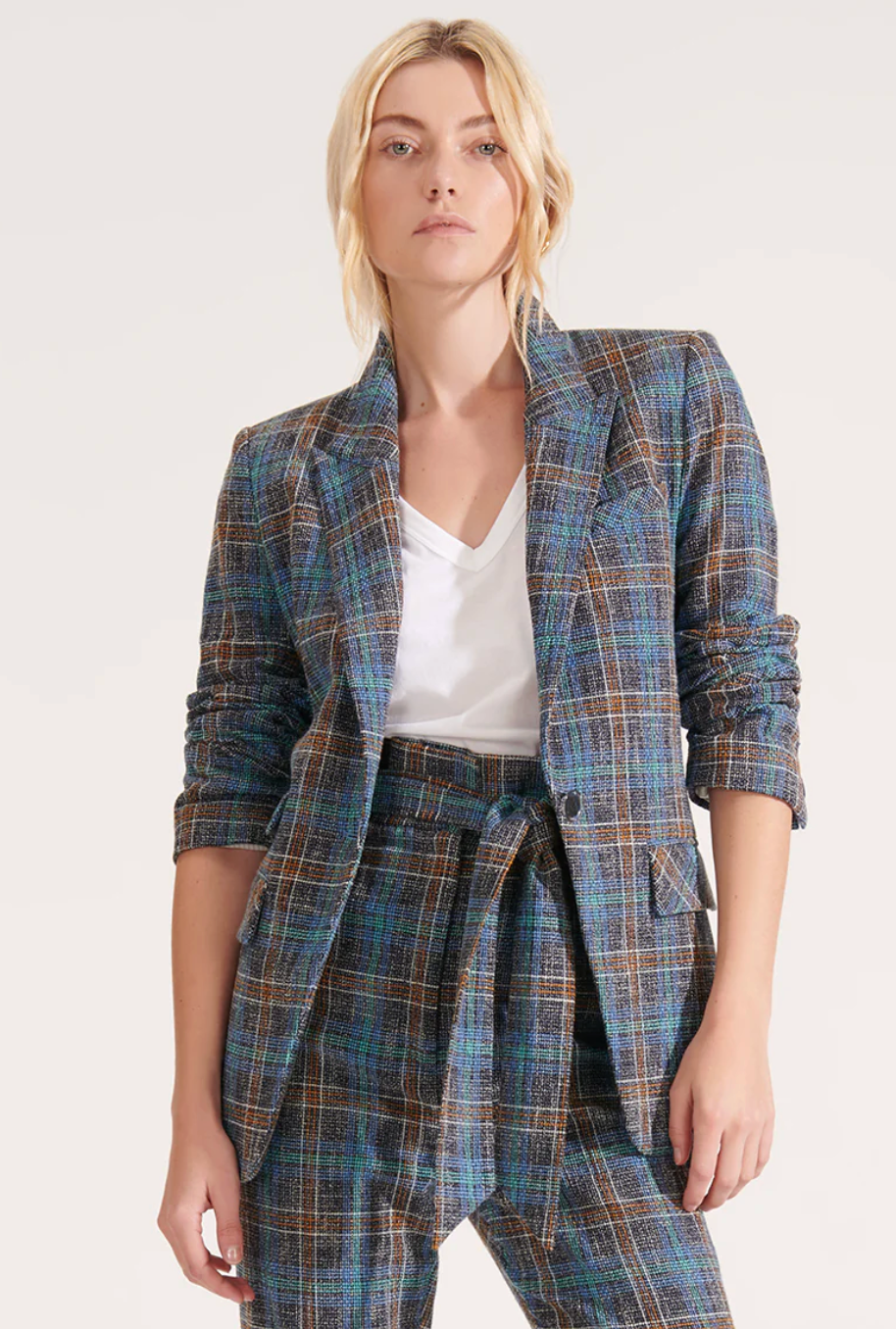 Veronica Beard Martel Dickey Plaid Dickey Jacket size 4