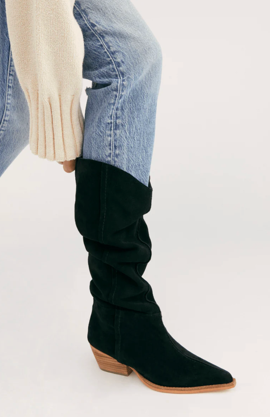 Free People Sway Low Slouch Boot size 37.5