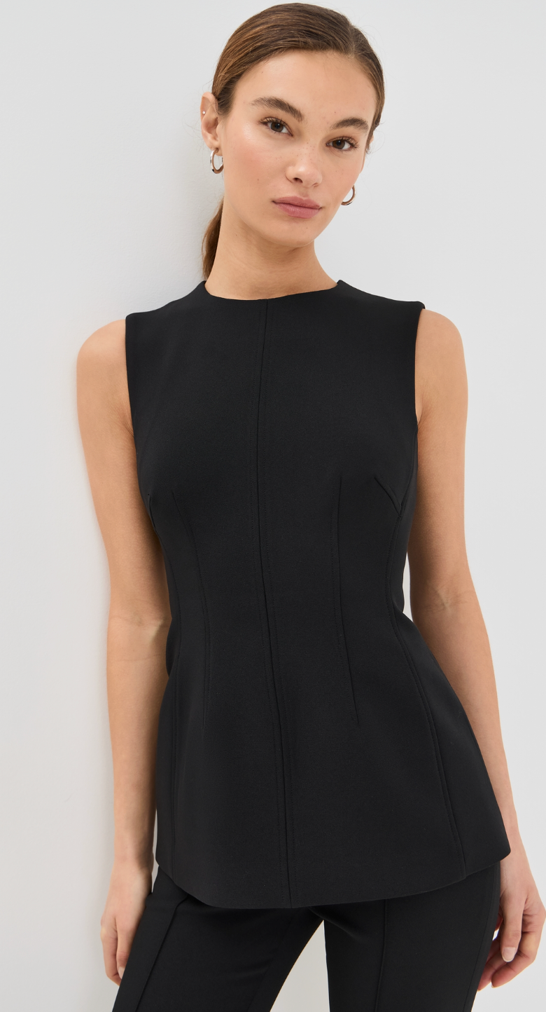 Veronica Beard Faith Top in Black size 0