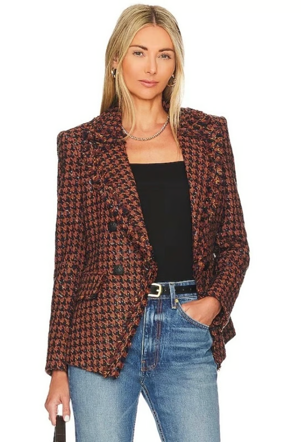 Veronica Beard Taja Houndstooth Blazer Jacket size 4