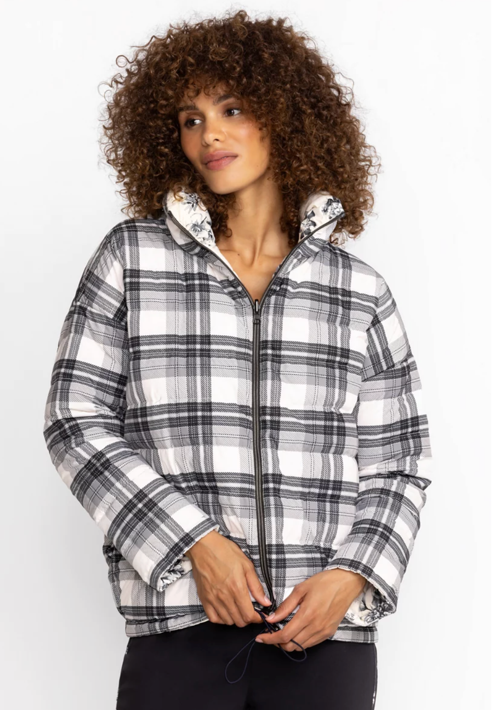 Johnny Was Ivory Dreamer Puffer Jacket Reversible size XS