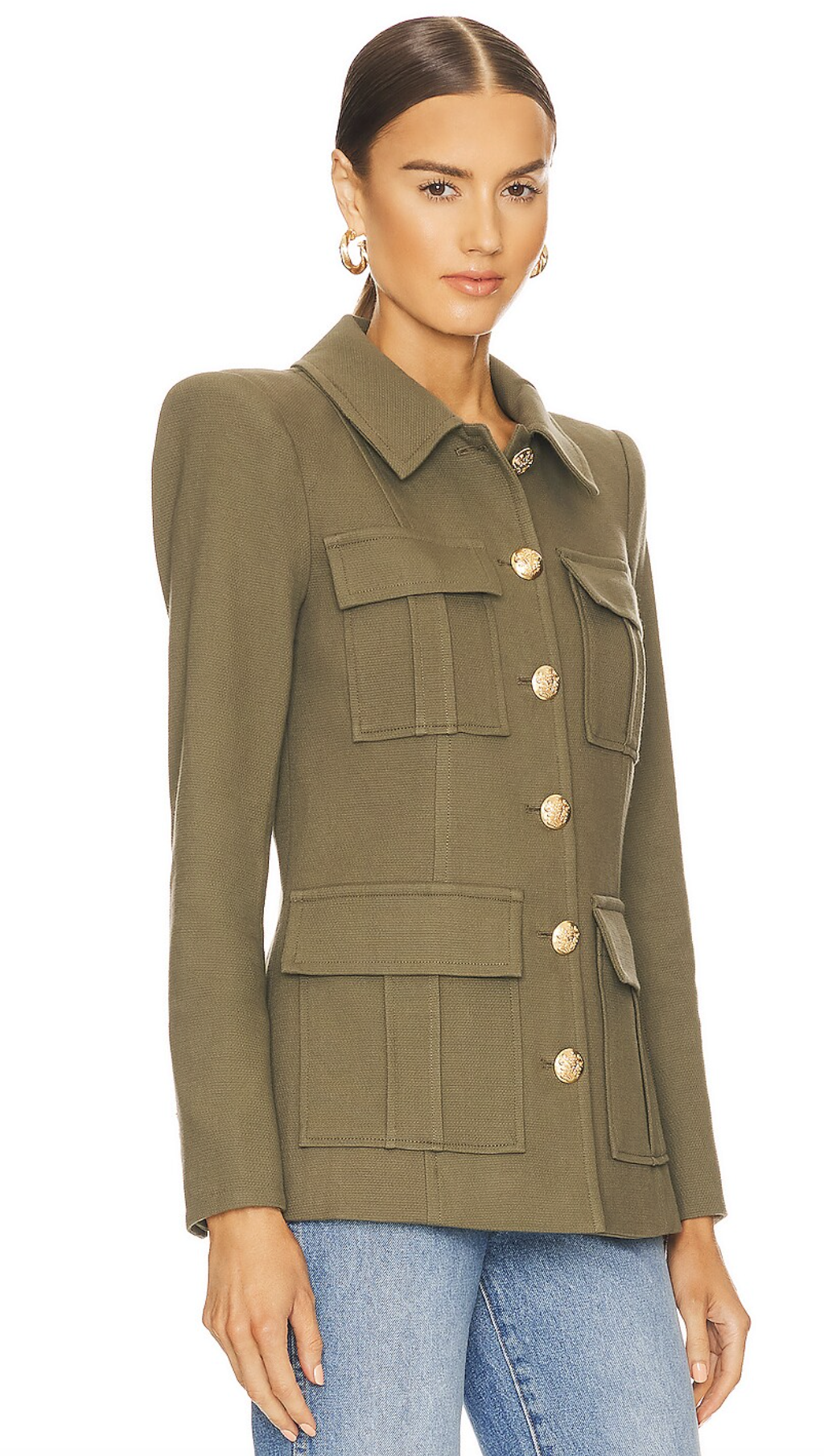 Veronica Beard Lambert Dickey Coat in Army Green size 8