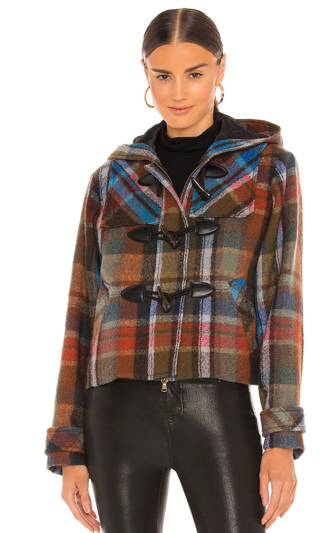 Veronica Beard Ianna Duffel Plaid Coat size 4