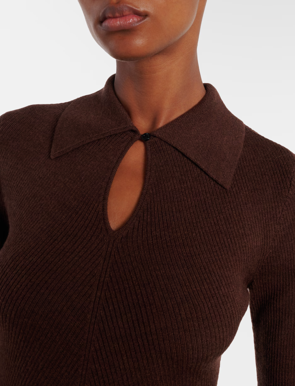 Emilia Wickstead Ambrose Polo Collar Wool Sweater size M