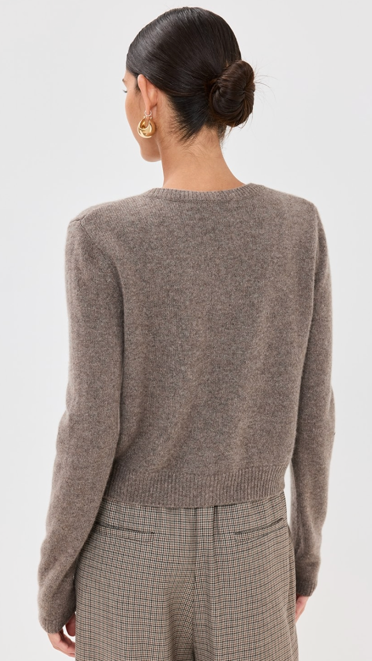Reformation Clara Cashmere Crew Cardigan size S