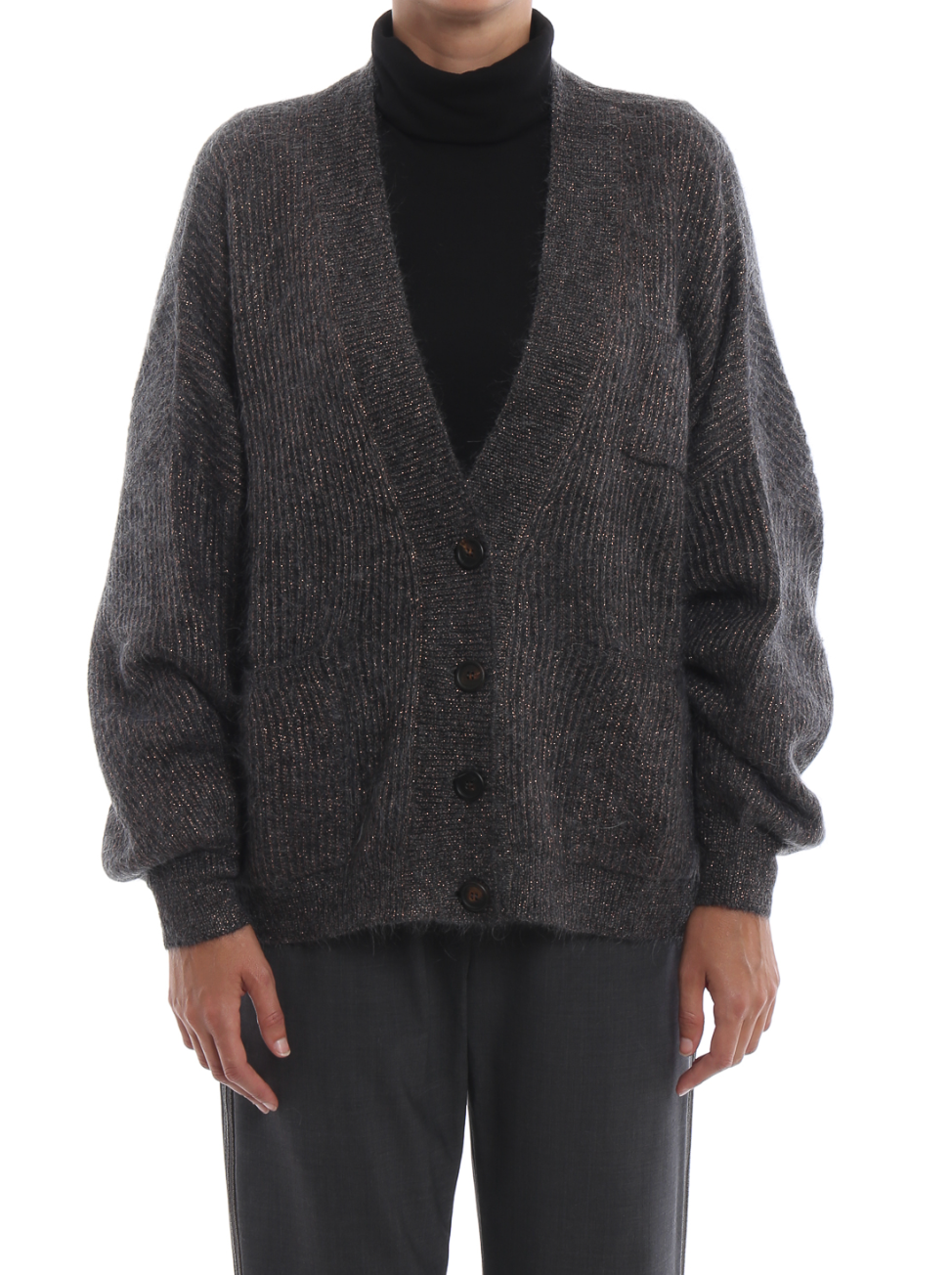 Brunello Cucinelli Mohair and Alpaca Sparkling Cardigan size S
