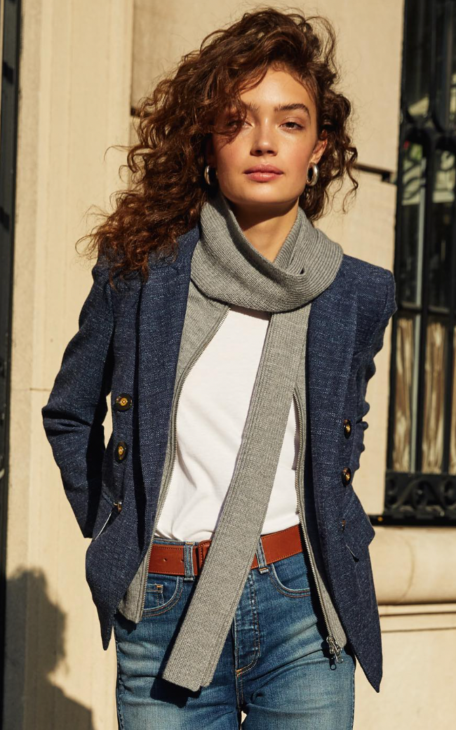 Veronica Beard Nassau Scarf Dickey size 00-14