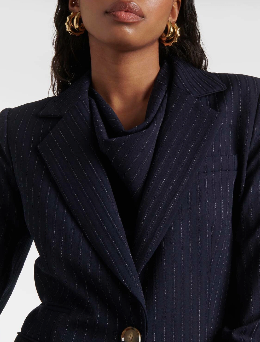 Veronica Beard Battista Navy Pinstriped Dickey Jacket size 0
