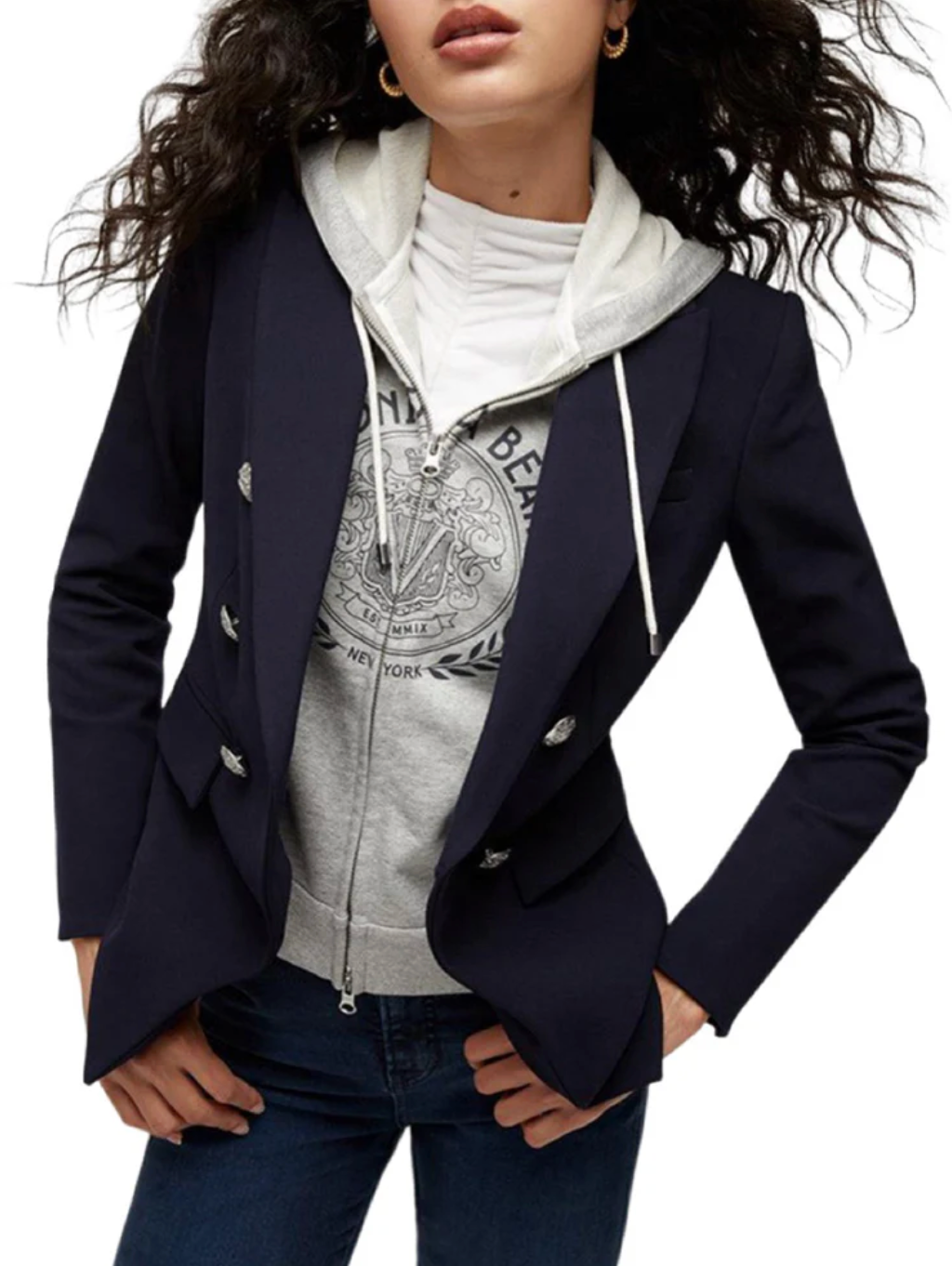Veronica Beard Wazen Hoodie Dickey size 00-14