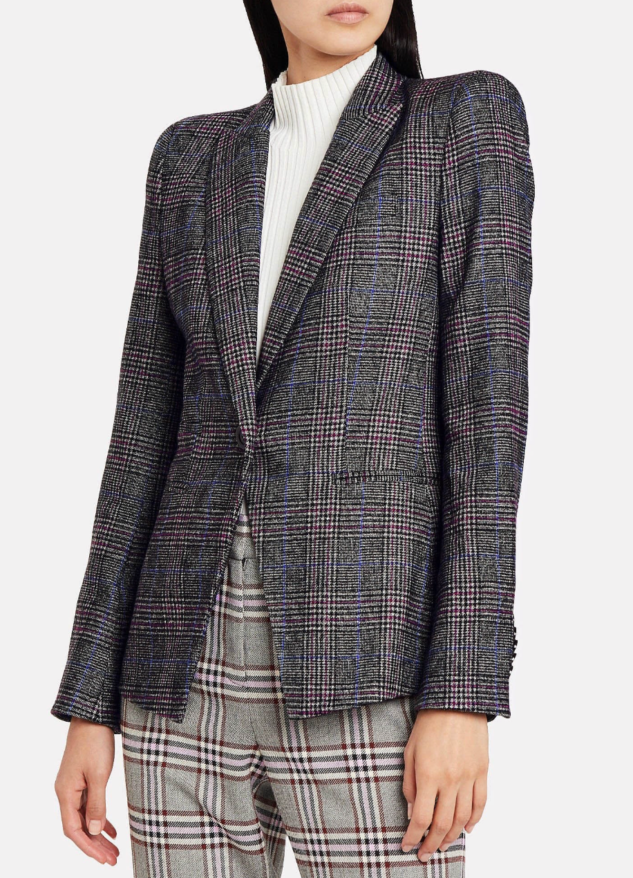 Veronica Beard Brock Dickey Checked Dickey Blazer size 2