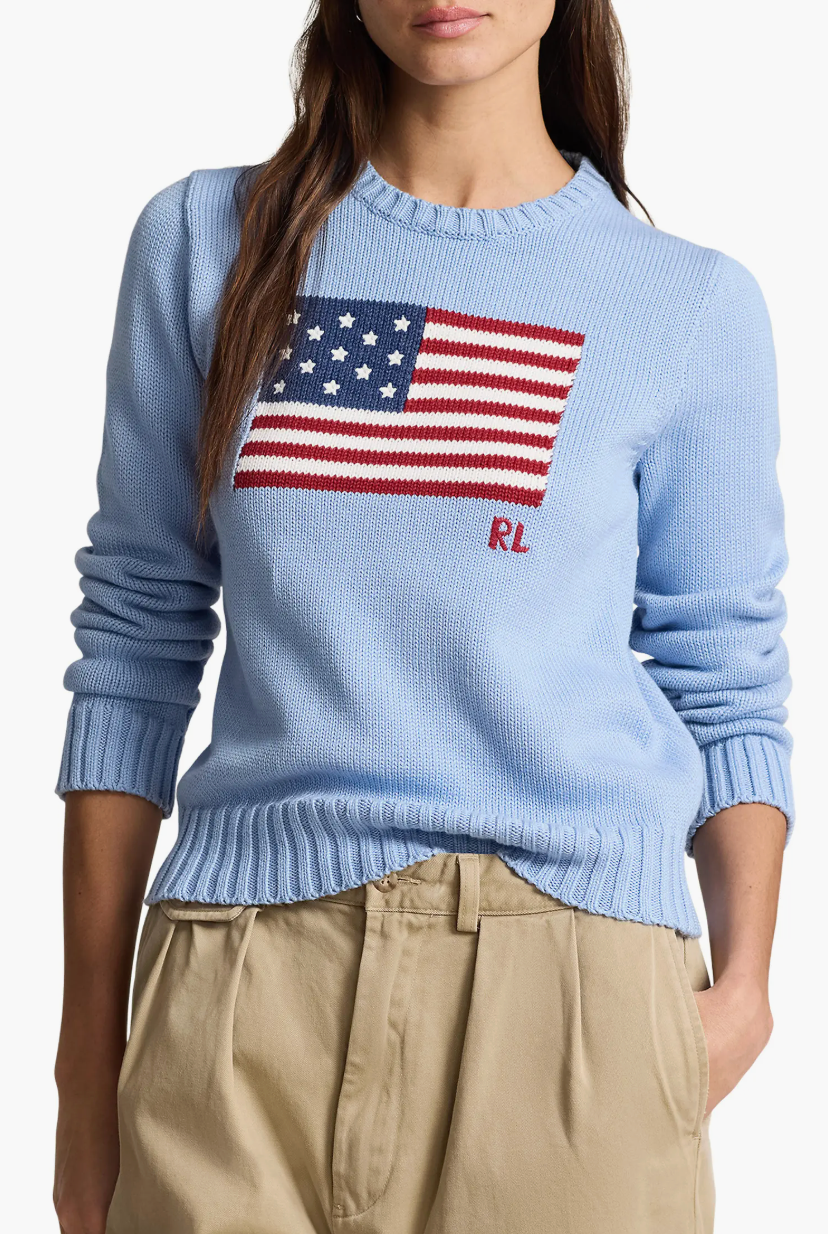 Polo Ralph Lauren Flag Crewneck Sweater size L