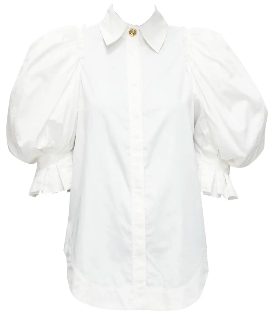Aje Eucalypt Puff Sleeve Shirt size US 8