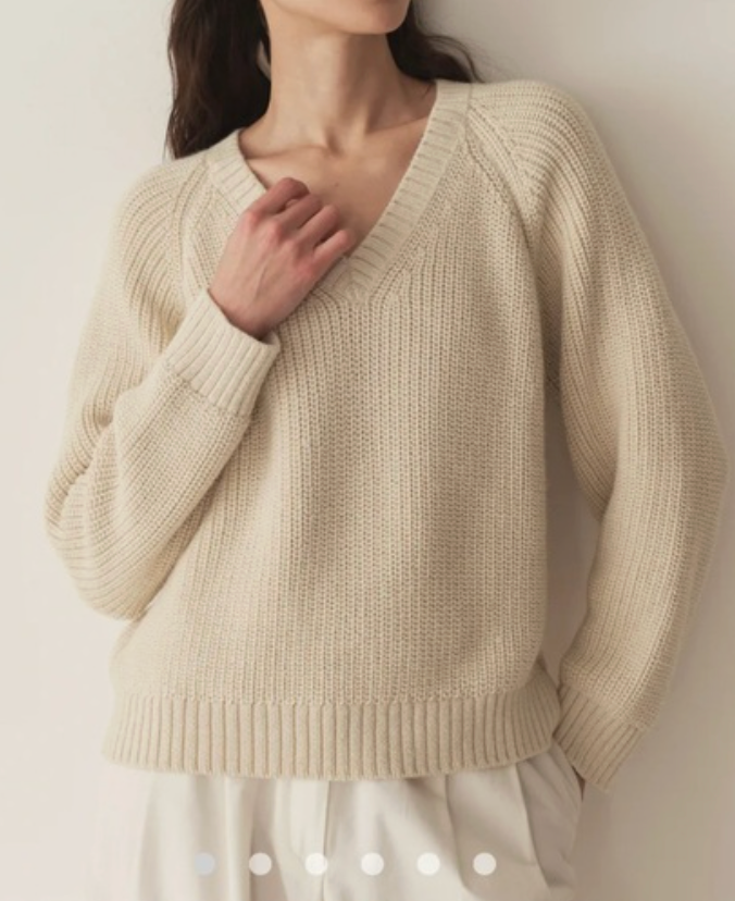Dôen Emmons Sweater in Cream size S