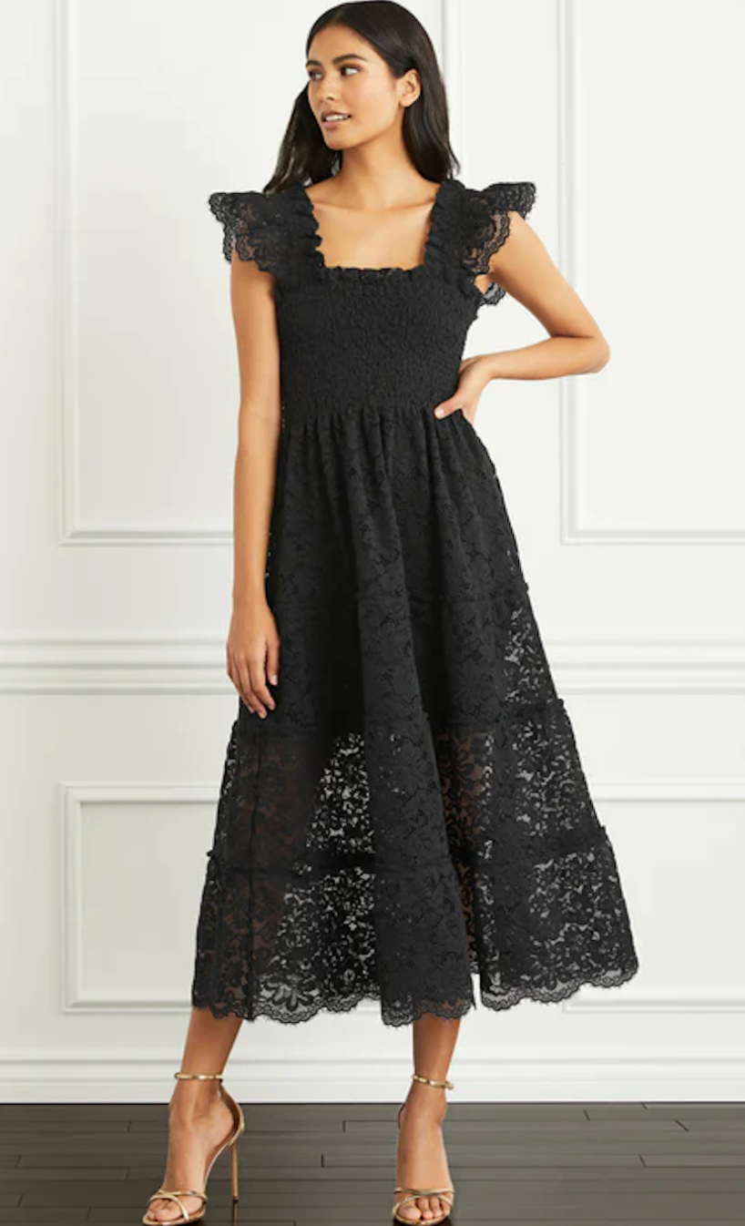 Hill House Collector's Edition Black Lace Ellie Dress size XXL