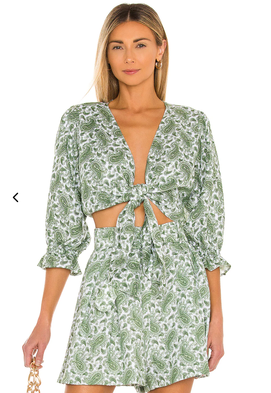 Faithfull the Brand Jacinta Top and Ondine Shorts size 6
